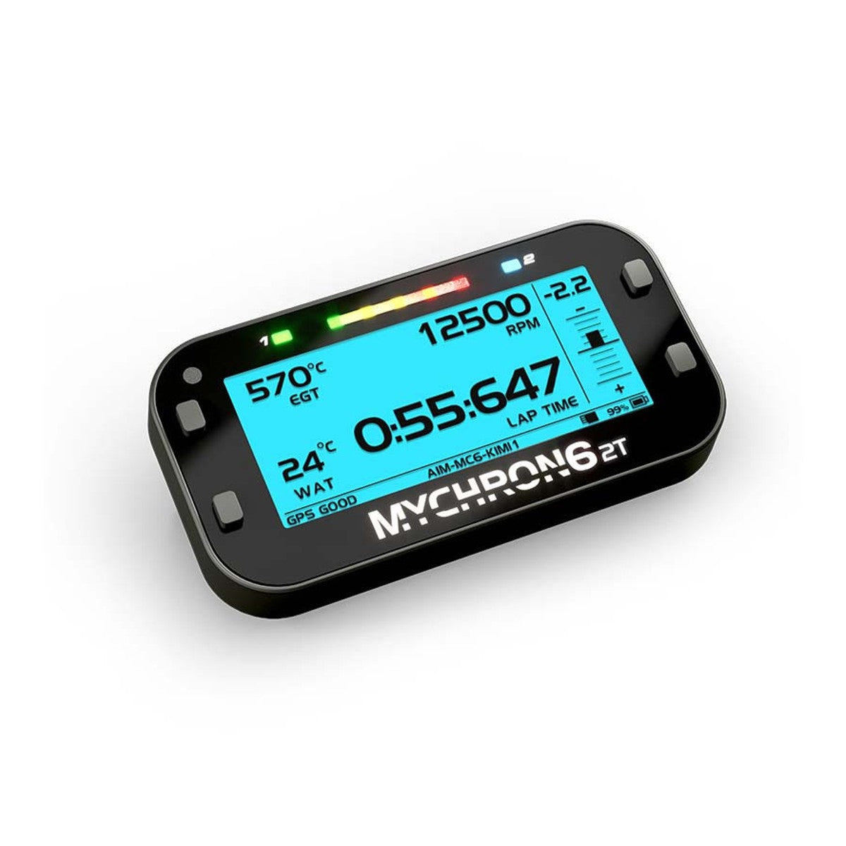 AIM MYCHRON 6 2T GPS LAPTIMER - WATER TEMPERATURE SENSOR - SPLITTER CABLE - RPM SENSOR- USB-C CABLE