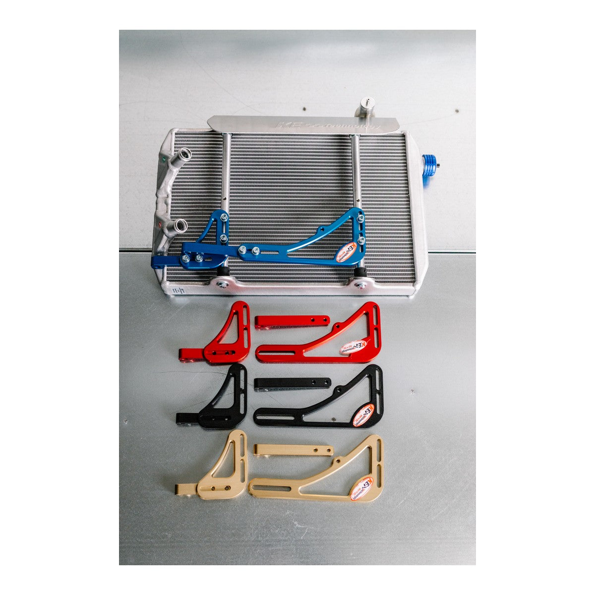 KE Technology DOUBLE radiator - available bracket colours