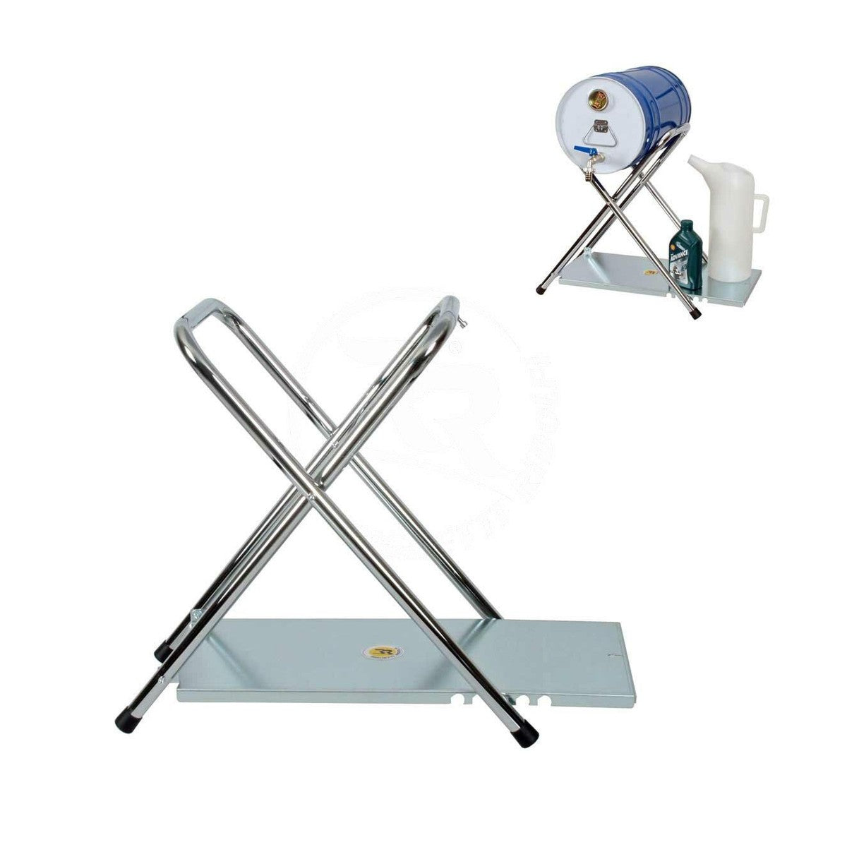 Folding Fuel Can Stand