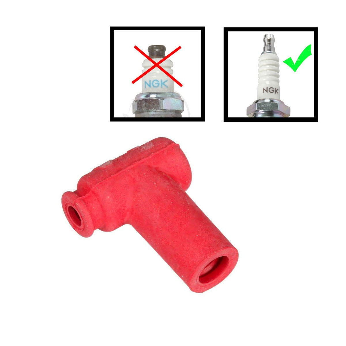 NGK LB05EMH Spark Plug Cap Red