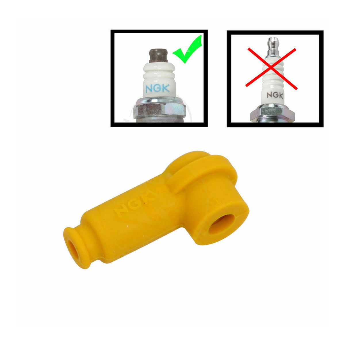 NGK TRS1233B Spark Plug Cap Yellow